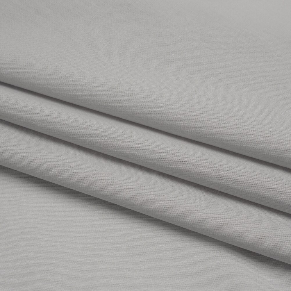 1 Yard Gray Mercerized Organic Egyptian Cotton Voile Sustainable Solid Fabric