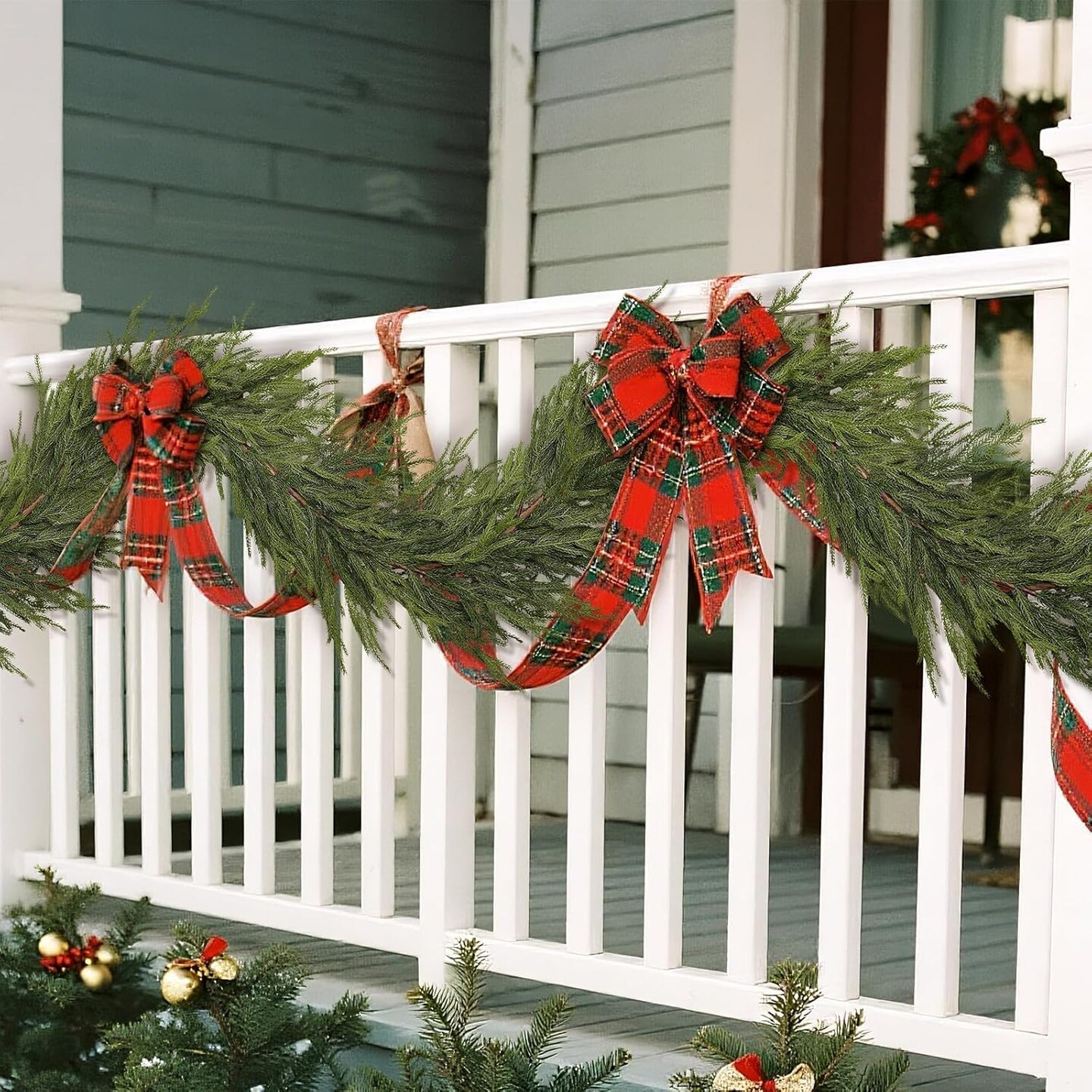 9FT Real Touch Norfolk Pine Garland (2PCS)