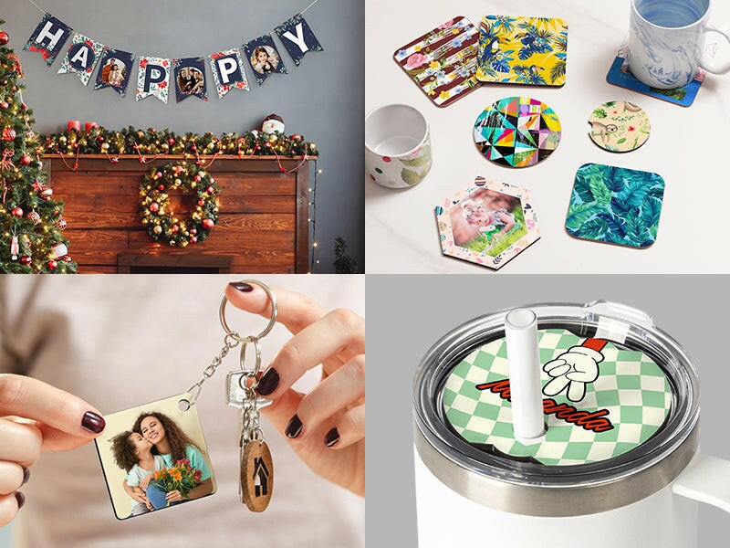 Craft Express 6 Pack 12" x 12" White Hardboard Sheets, Sublimation & Laser-Ready