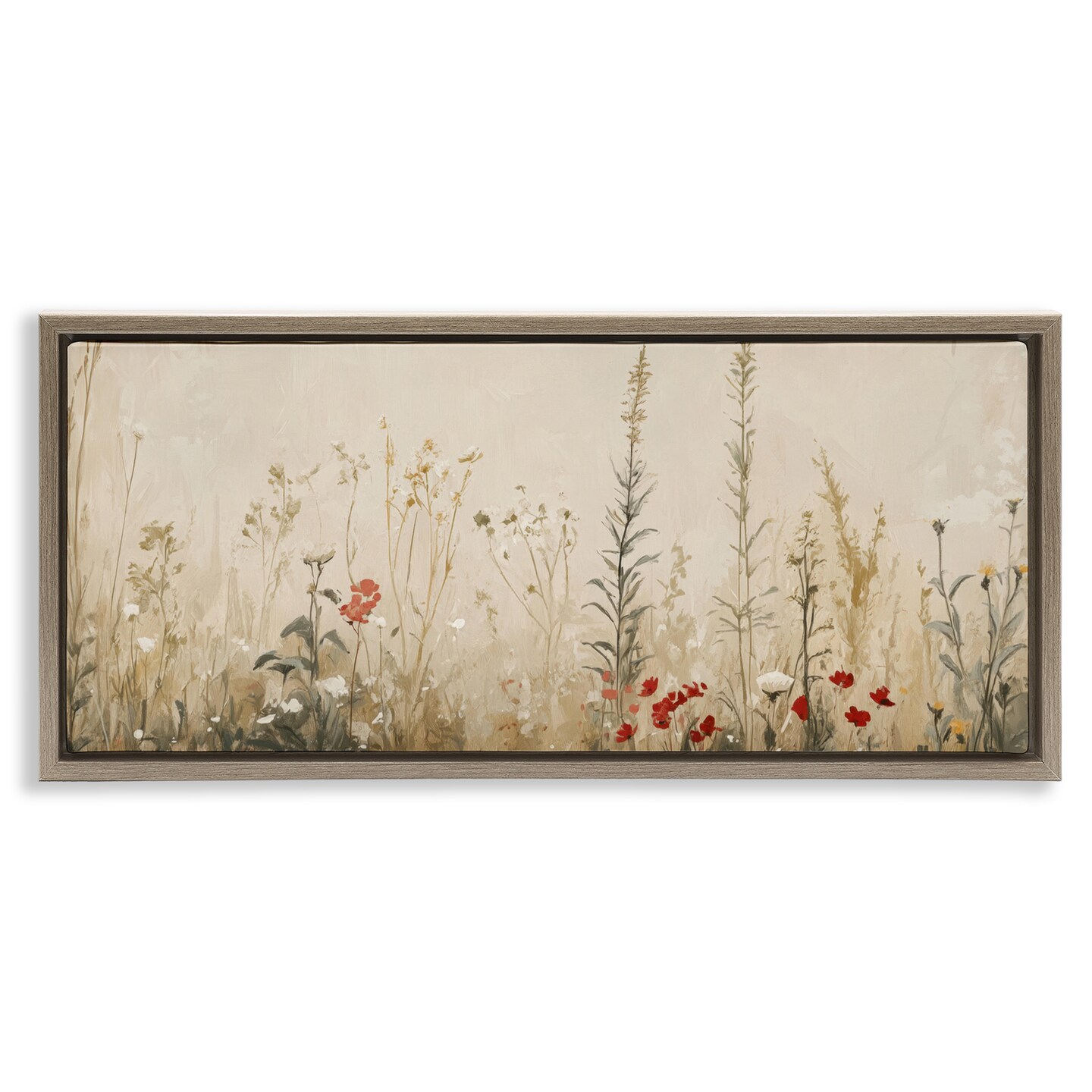 Stupell Industries Misty Meadow Flowers Floating Frame, design by Petal Prints Design