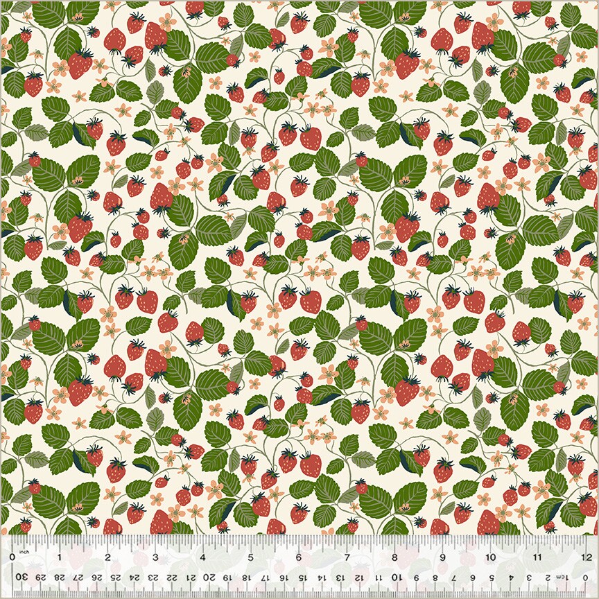 Strawberry Fields in Ivory (54297-7) | Under the Canopy | Monaluna | Windham