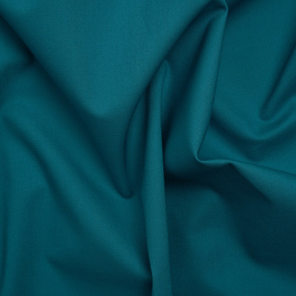 1 Yard Cerulean Blue Solid Quilting Cotton Fabric - Smooth Soft Hand and Supple Drape
