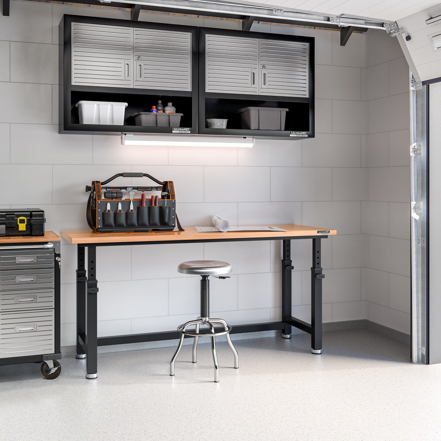 Seville Classics UltraHD Height Adjustable Workbench, Color