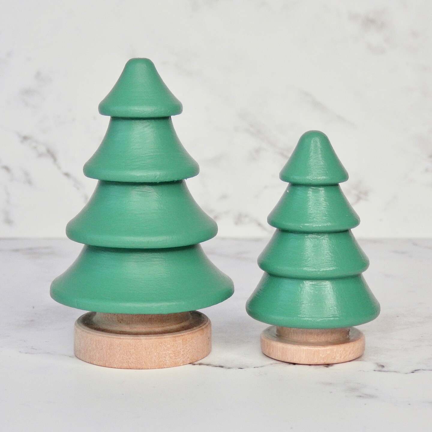 Wooden Pine Tree Toy | 2” or 2.75” | Loose Parts | Small World