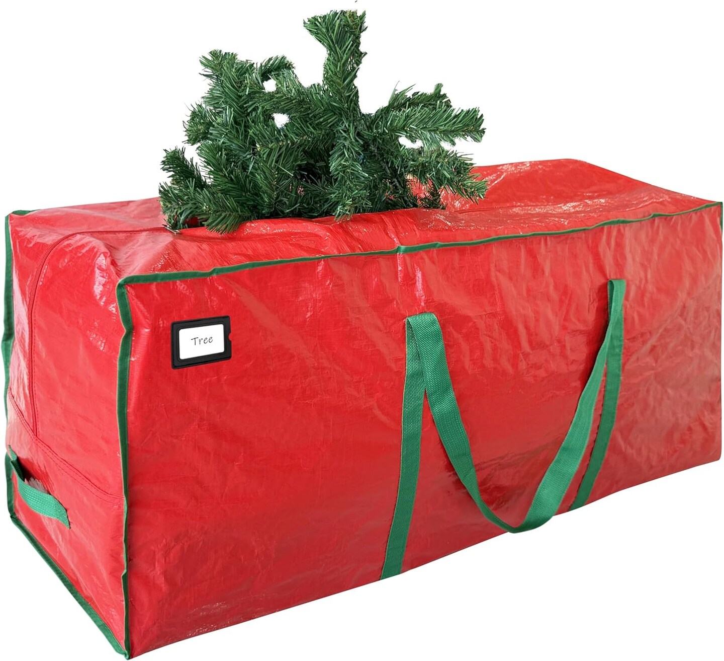 7.5 ft Christmas Tree Storage Bag (Red) 48&#x22;L x 15&#x22;W x 20&#x22;H