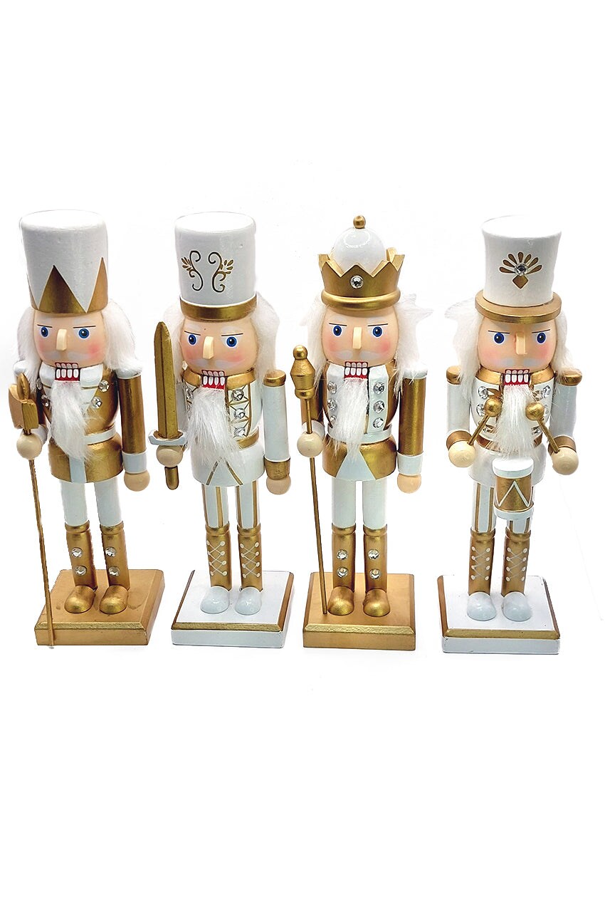 Wooden Golden Drummer Nutcracker Wizardi