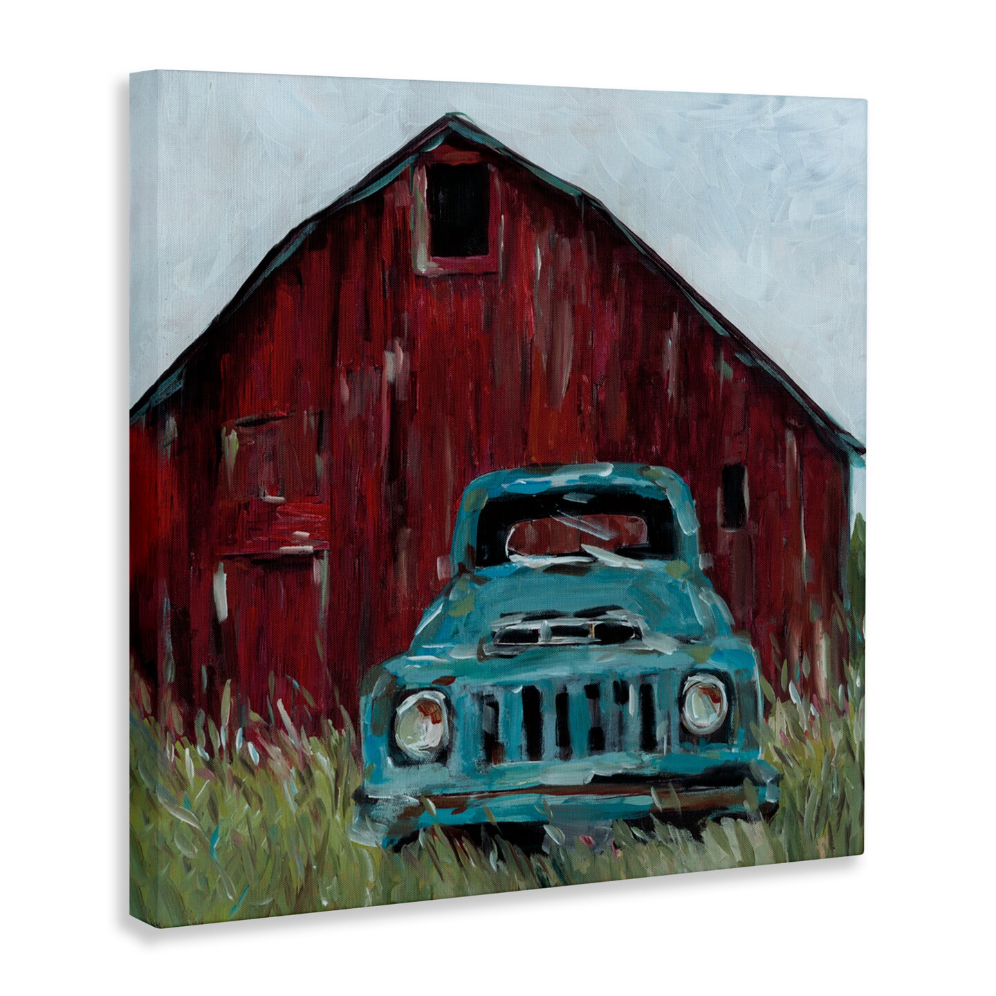 Stupell Industries Turquoise Pickup Truck Canvas, design by Wani Pasion