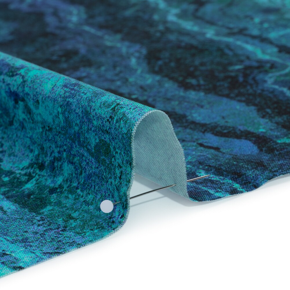 1 Yard Quilting Cotton Fabric Midnight Swirling Lines Gradient Ombre II Collection