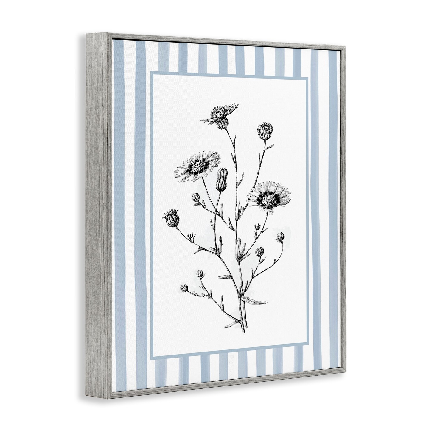 Stupell Industries Herbs in Striped Border Framed Giclee, design by Lettered and Lined