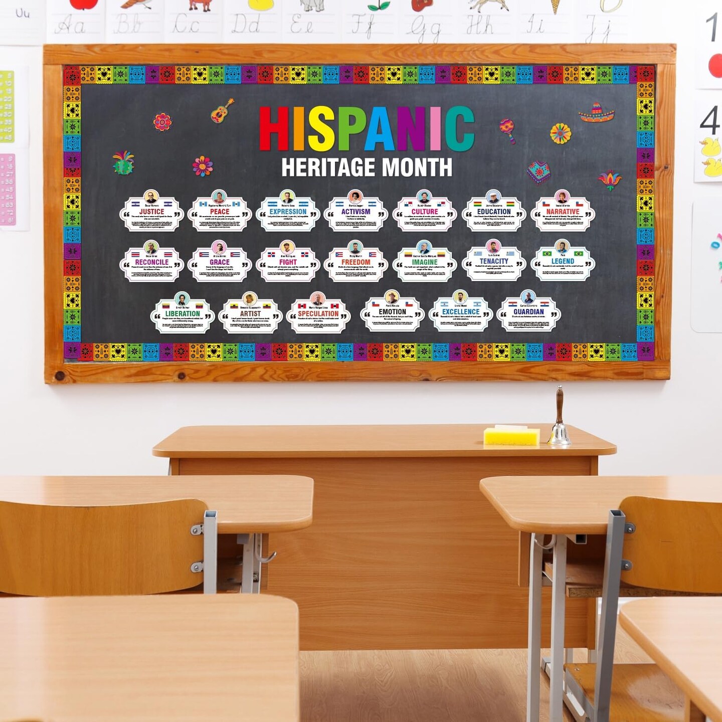 66 Pcs Hispanic Heritage Month Decorations, Hispanic Heritage Month Bulletin Board