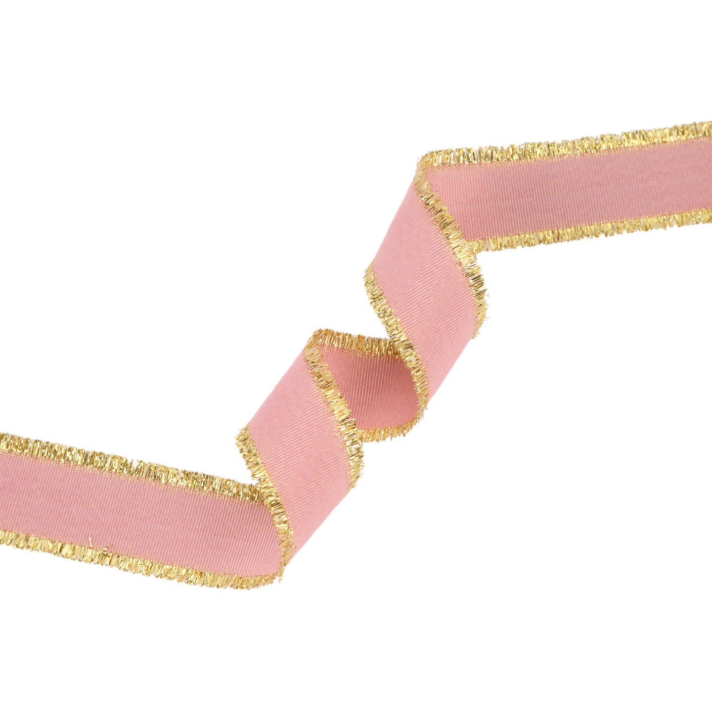 LaRibbons 1&#x22; Metallic Fringe Textured Grosgrain Ribbon | 25 Yard Roll