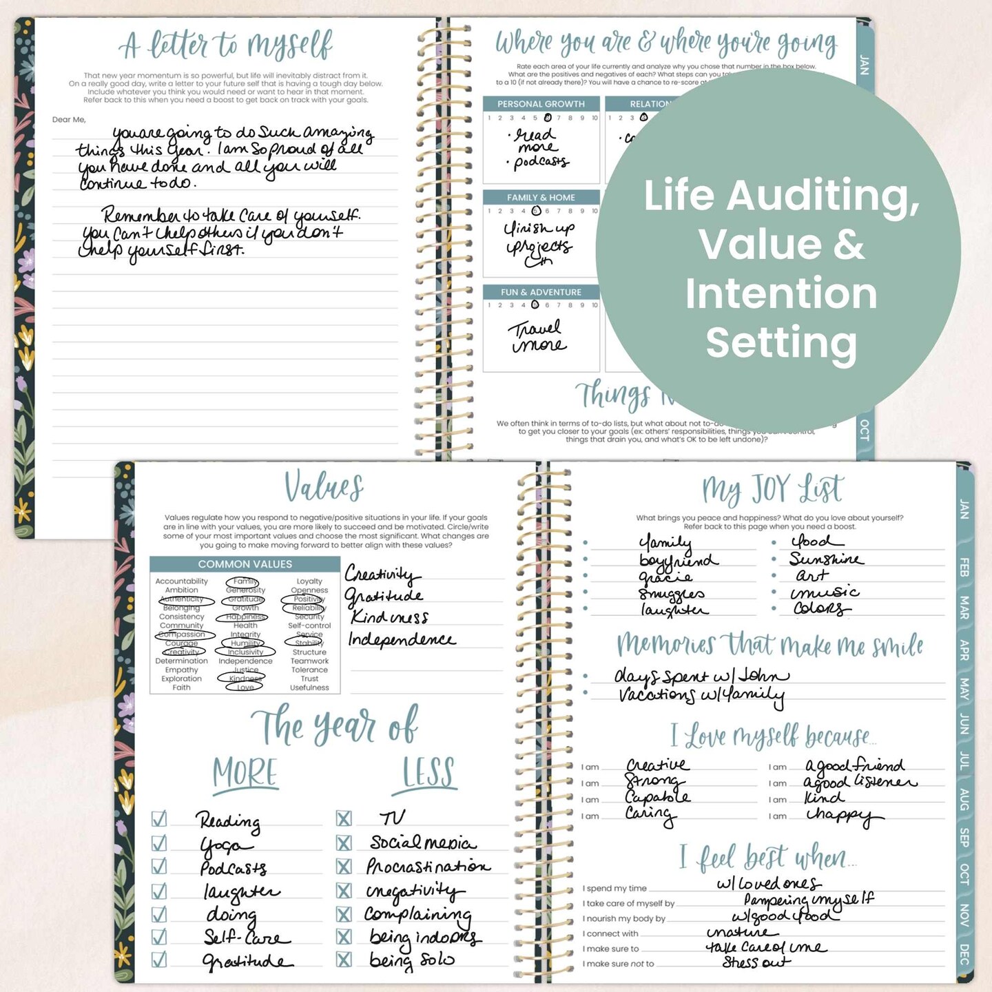 bloom daily planners 2026 Soft Cover Weekly &#x26; Monthly Planner, 8.5&#x22; x 11&#x22;, Be Kind