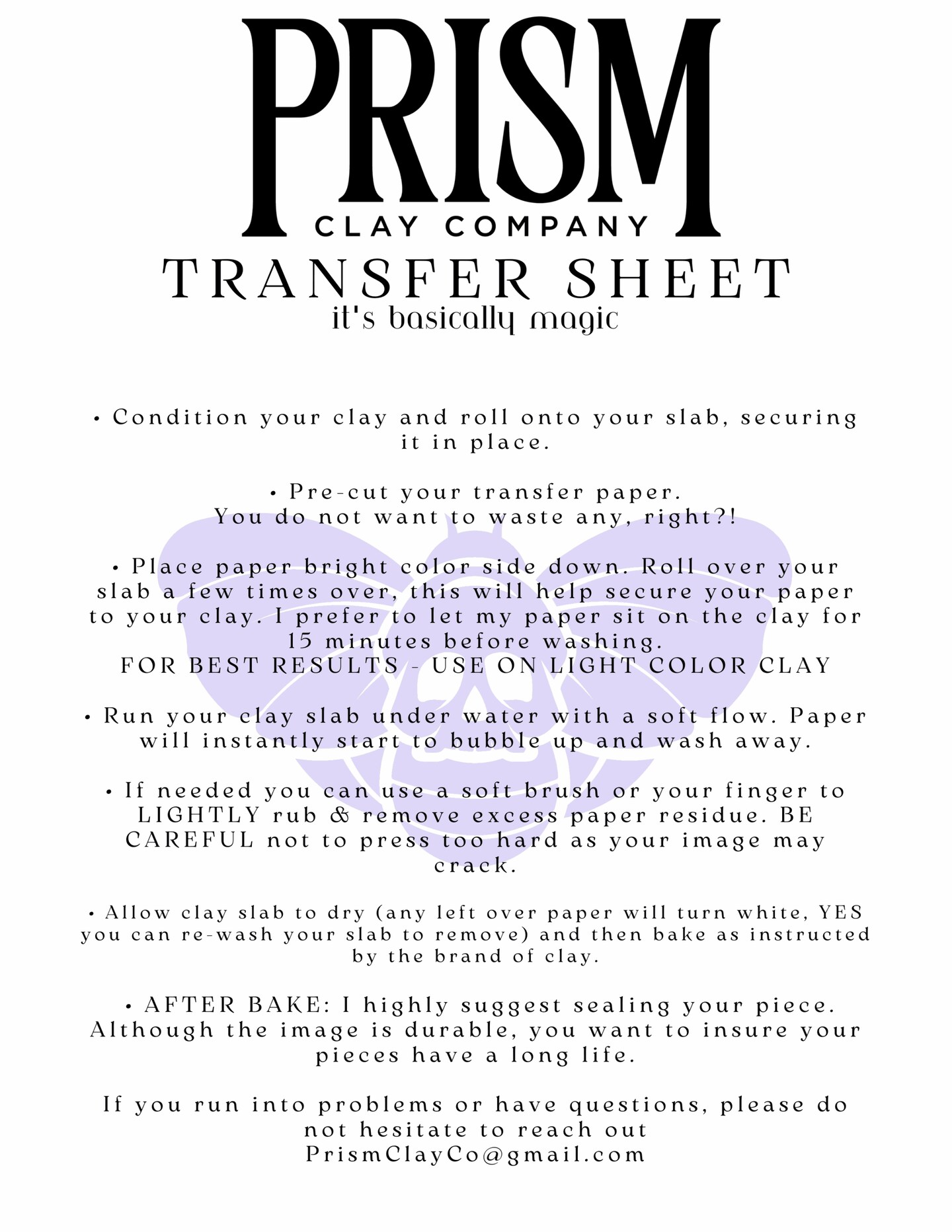 PCC 542 Transfer Paper | SUMMER STYLES