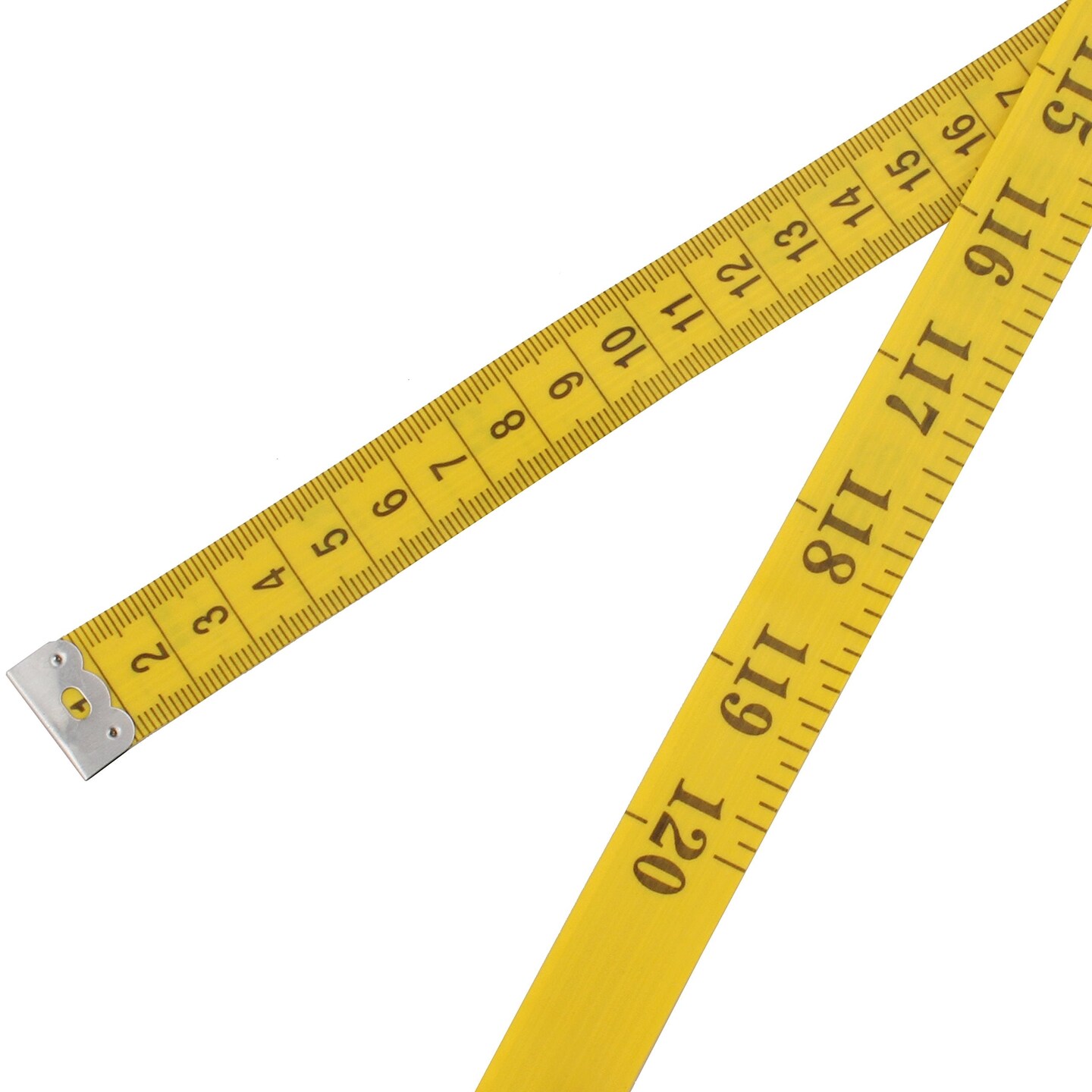 Wisdompro120-Inch(300cm) Soft Tape Measure for Sewing Tailor Cloth, Body Measurement - Indexed in Metric and Standard Units, Convenient 0.75 Inch Wide PVC Fiberglass Ruler - Yellow