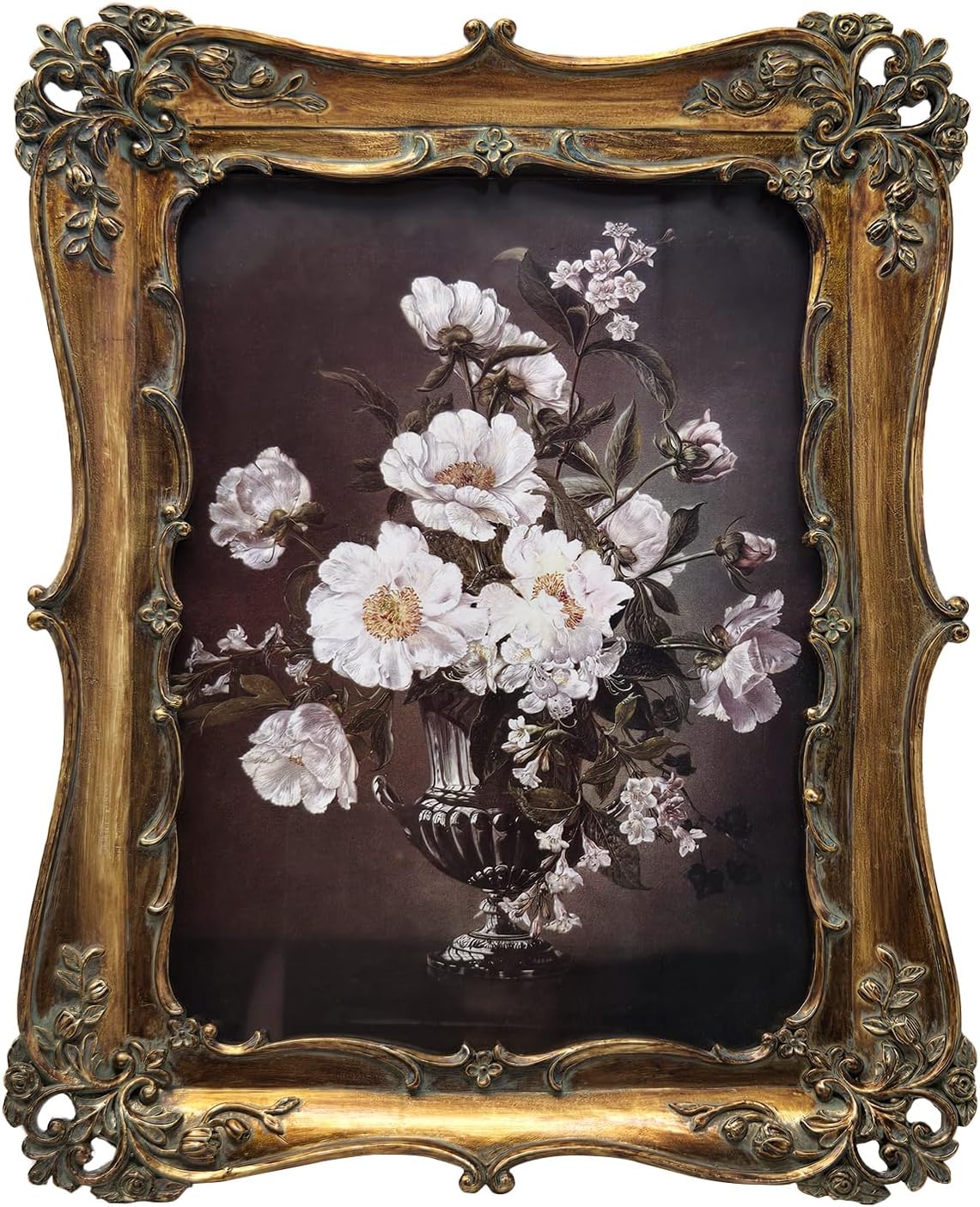 5x7 Vintage Picture Frame, Antique Bronze Gold Ornate Photo Frame(Bronze)8.9"L x 6.9"W