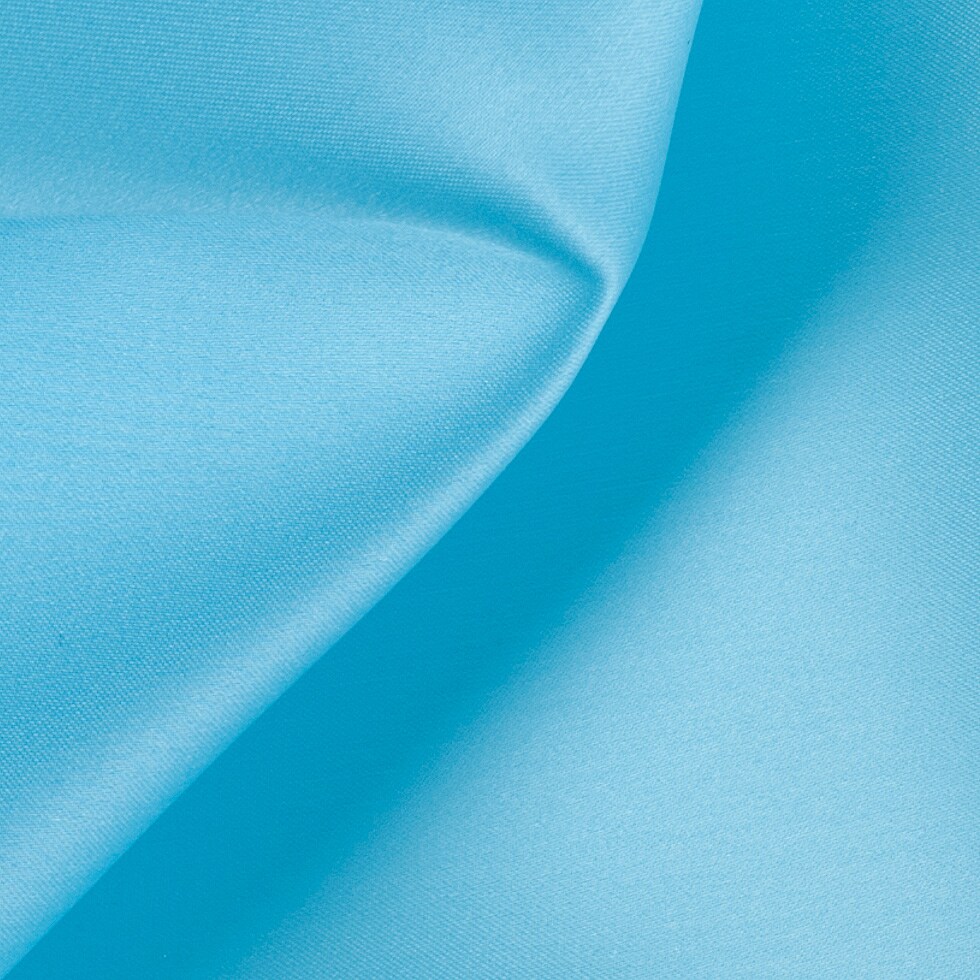 1 Yard Silk Satin-Face Organza Fabric Angel Blue Premium Solid Couture Evening Wear 54&#x22; Width