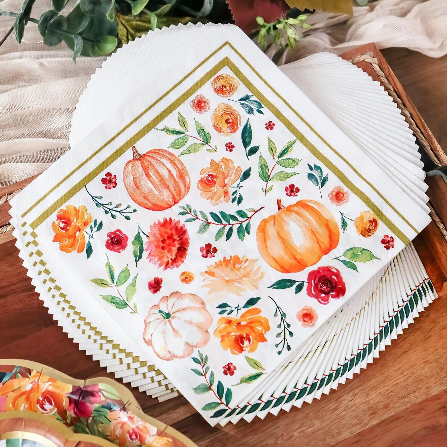 62pc Thanksgiving Tableware Set Party Kit (Thanksgiving/Fall)