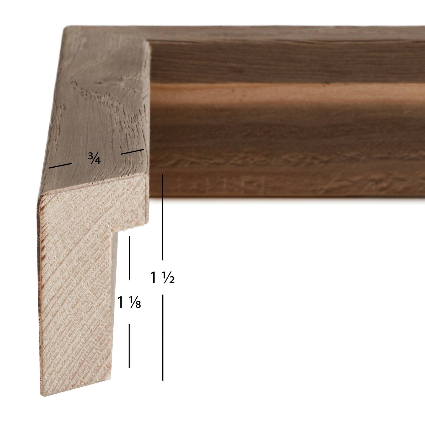 24x32 Farmhouse Essentials Tall 0.75 Wood Moulding, Wall Display Frame for Art, Posters, or Photos wallsthatspeak