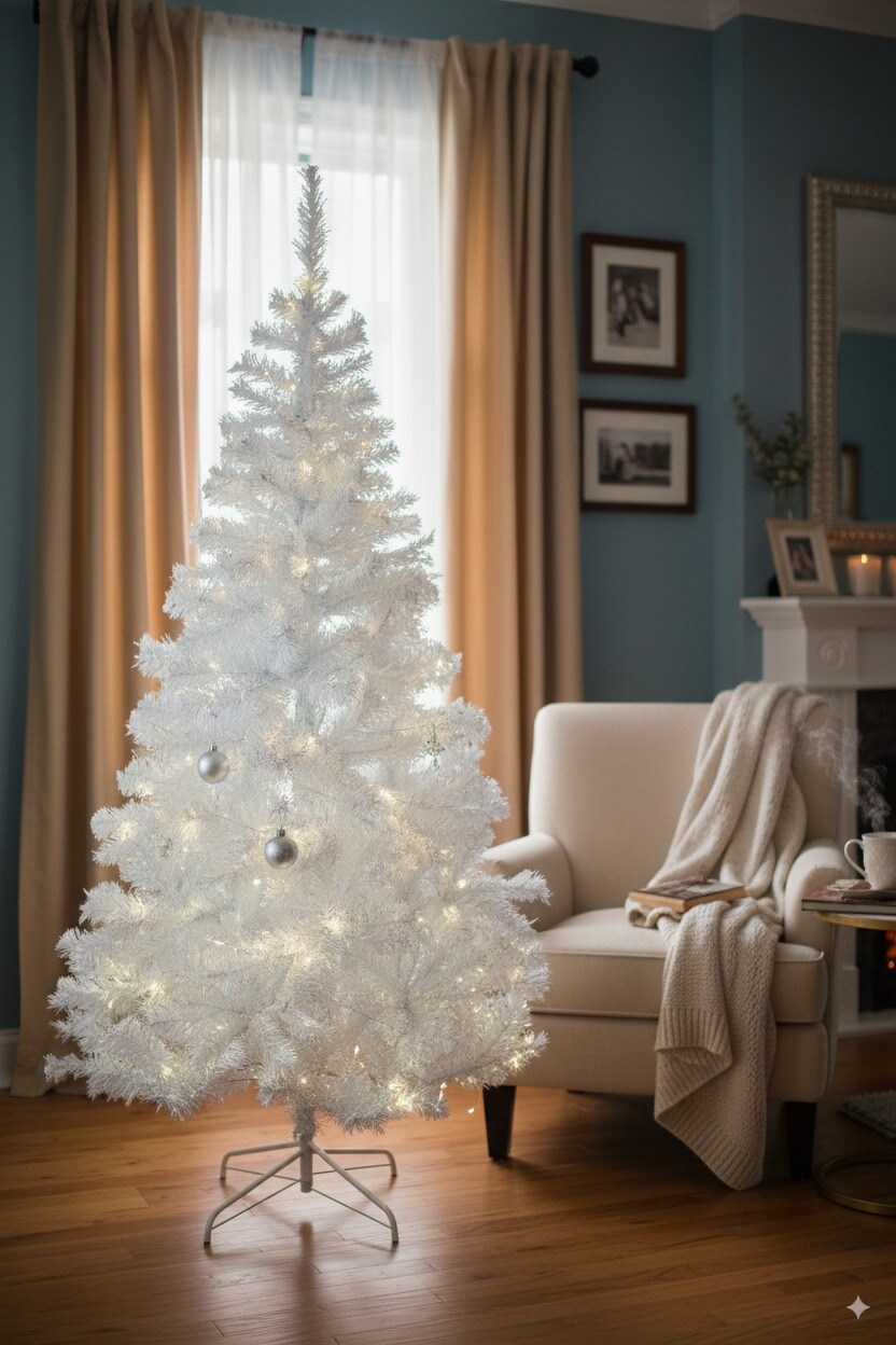 Perfect Holiday PVC Christmas Tree Crystal White - Unlit