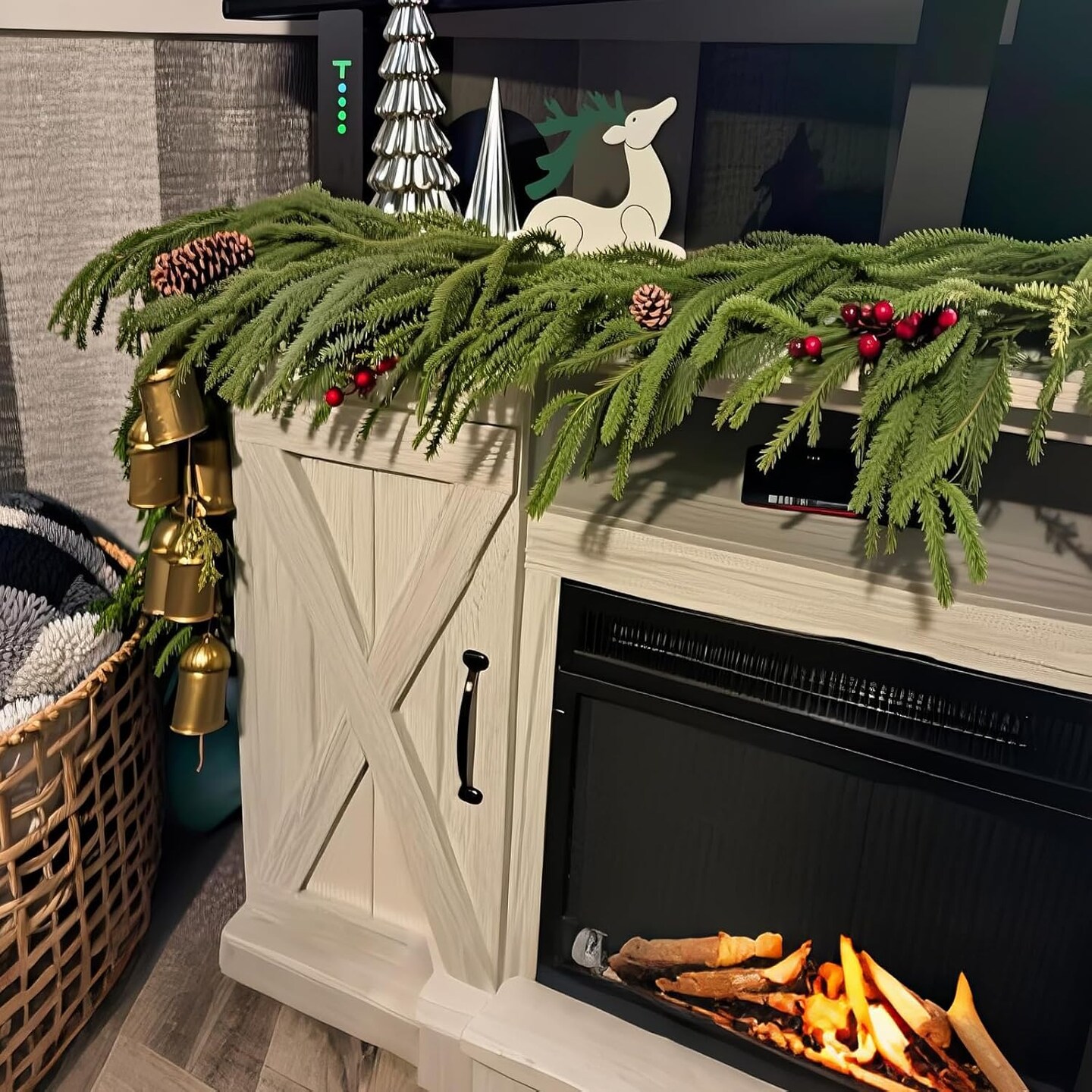1 PCS 6 FT Christmas Norfolk Pine Garland (Green)