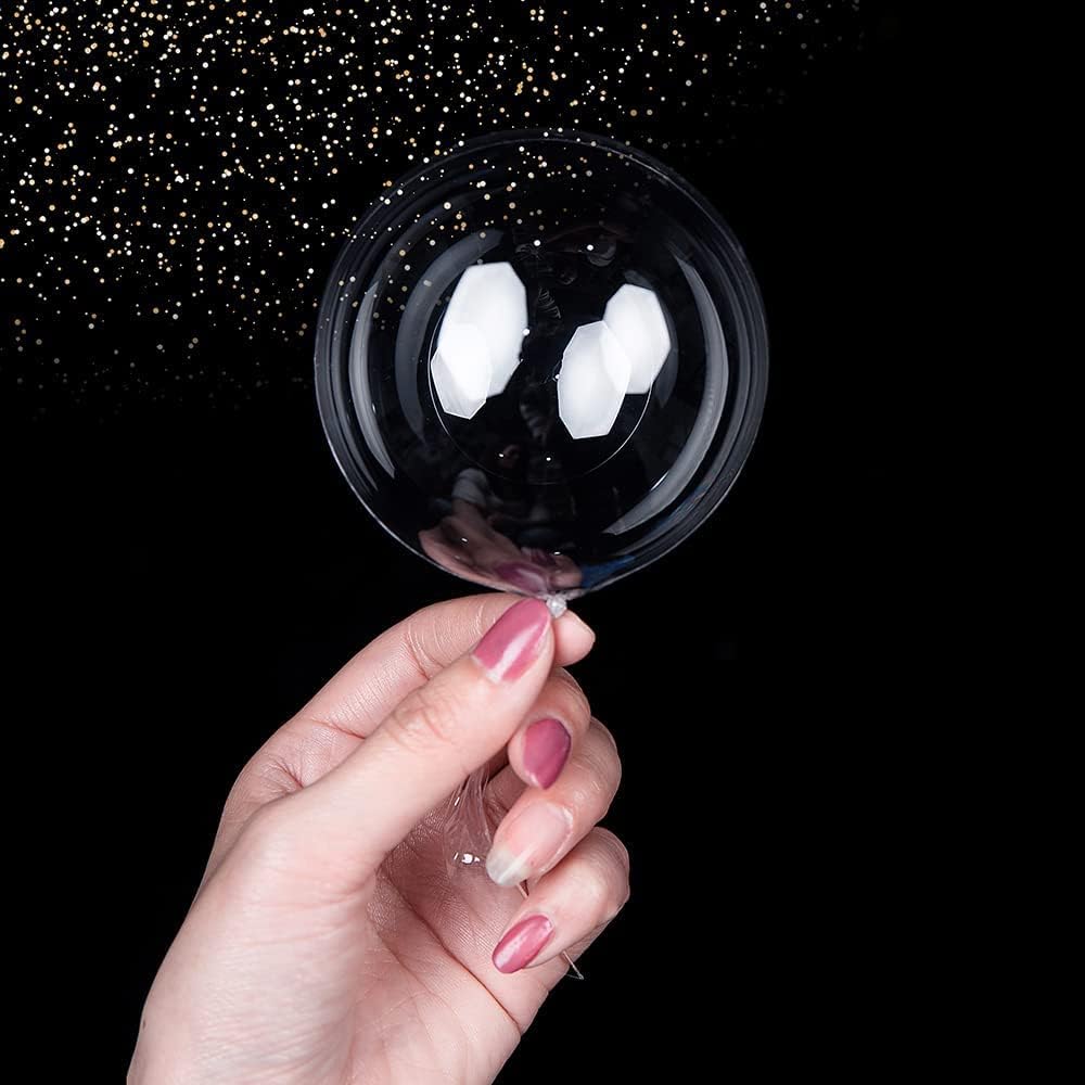 100pcs Mini Crystal Balloons (Clear) 3.92 x 1.96 x 0.39 inches