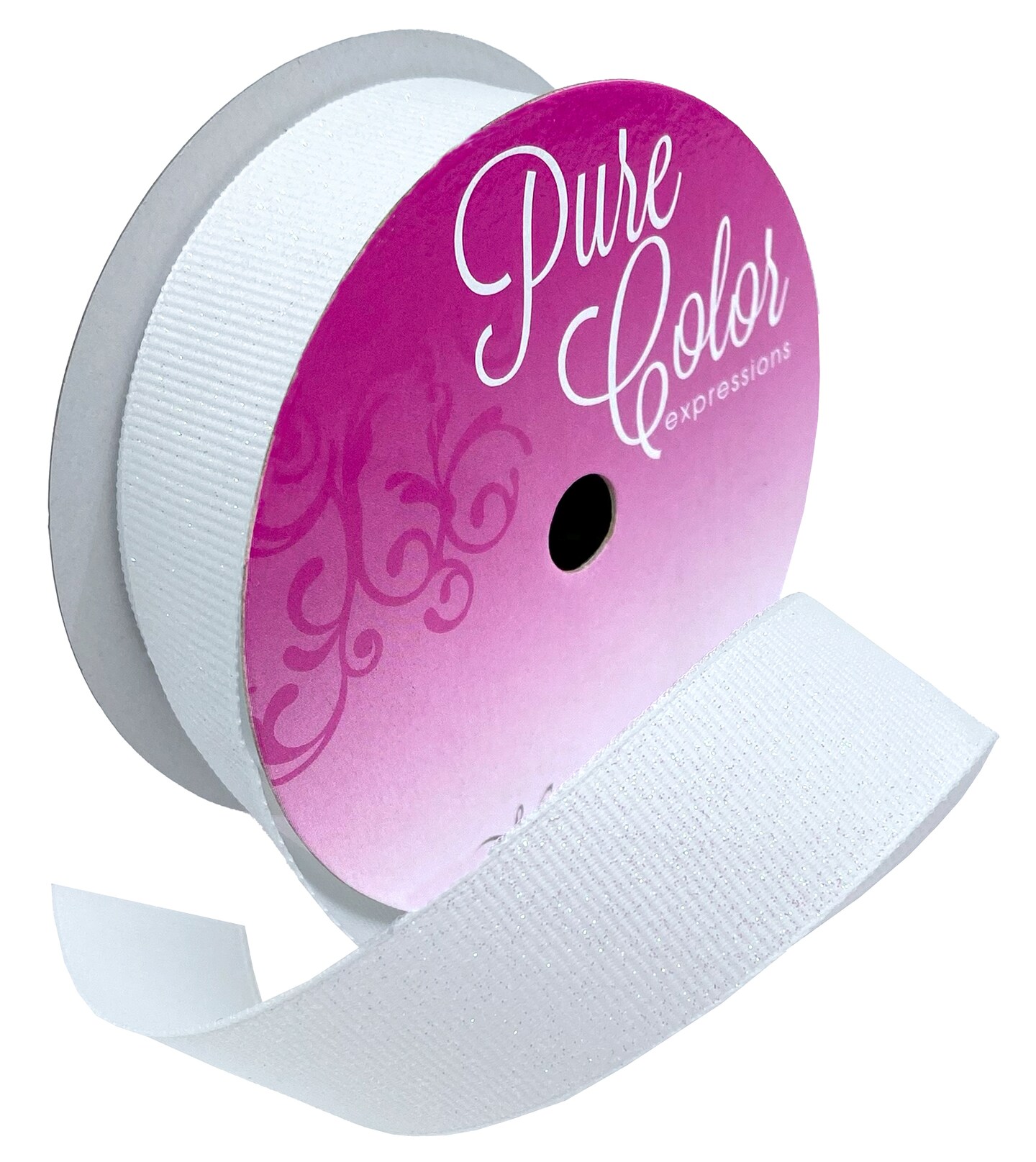 Morex Ribbon Dazzle 7/8&#x22;X5yd-White