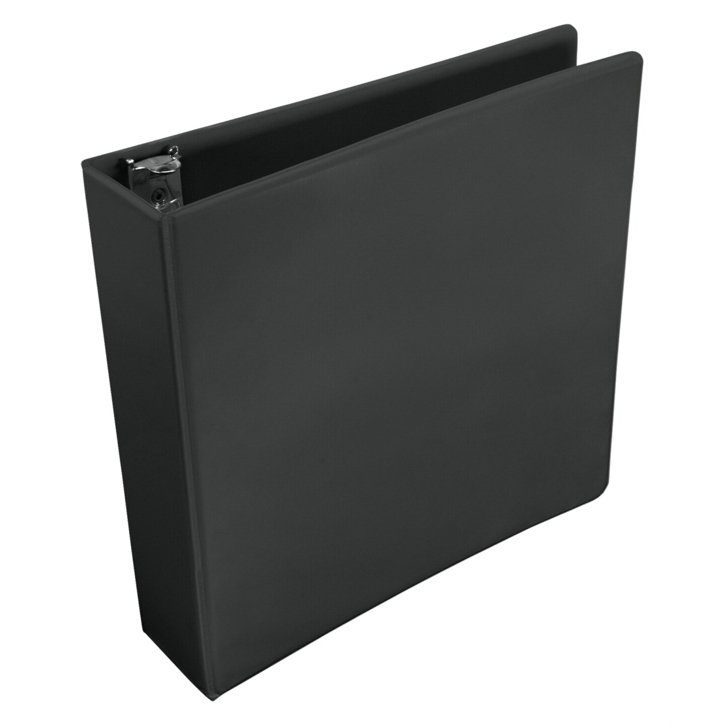 School Smart Polypropylene D-Ring View Binder, 2 Inches, Black