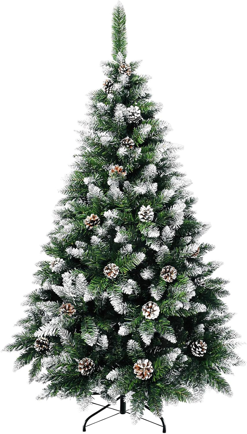 5ft Partially Flocked Artificial Christmas Tree(Zrsgtree-1.5m)36&#x22;D x 36&#x22;W x 50&#x22;H