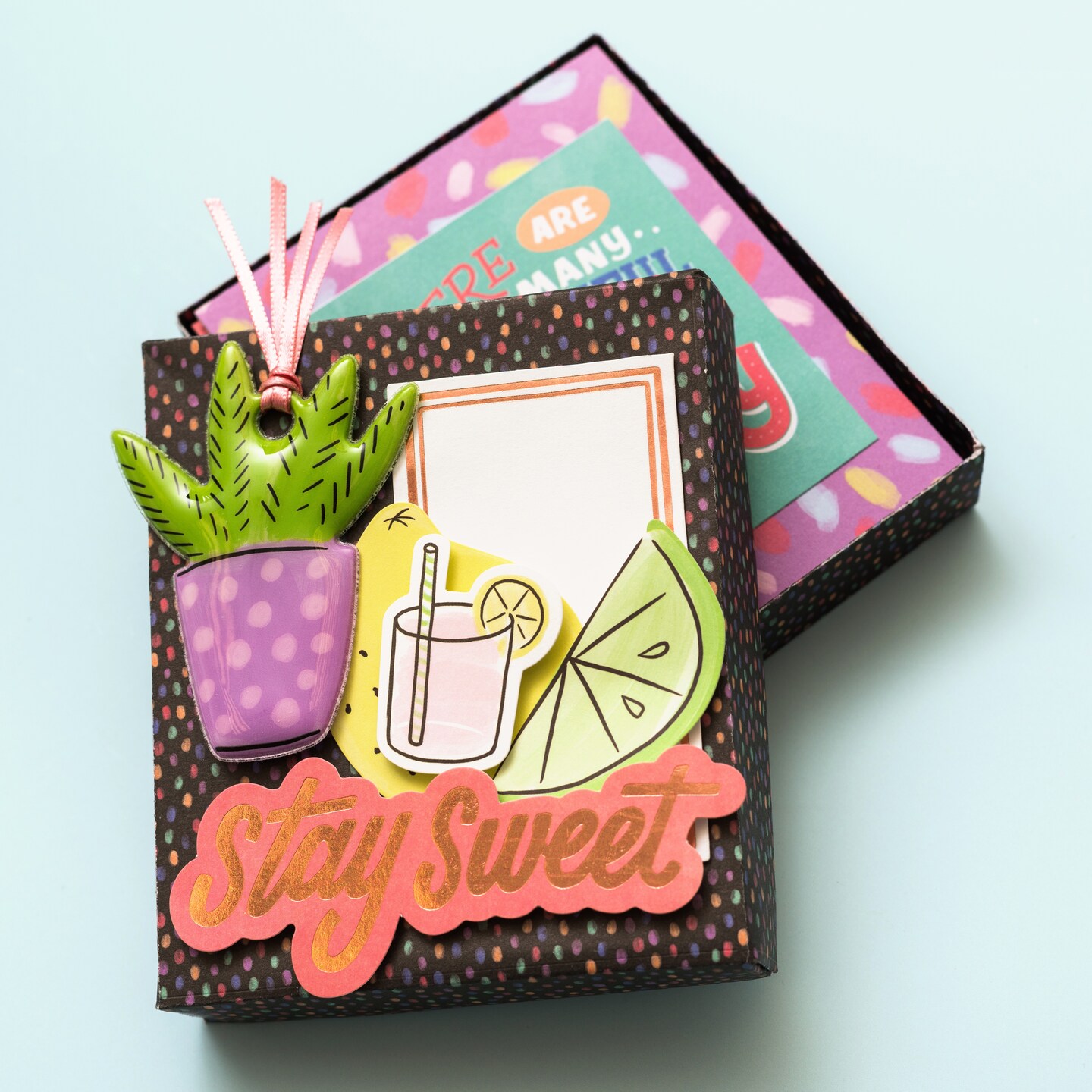 Amy Tan Stay Sweet Inflated Ephemera Die-Cuts 6/Pkg-Double-Sided