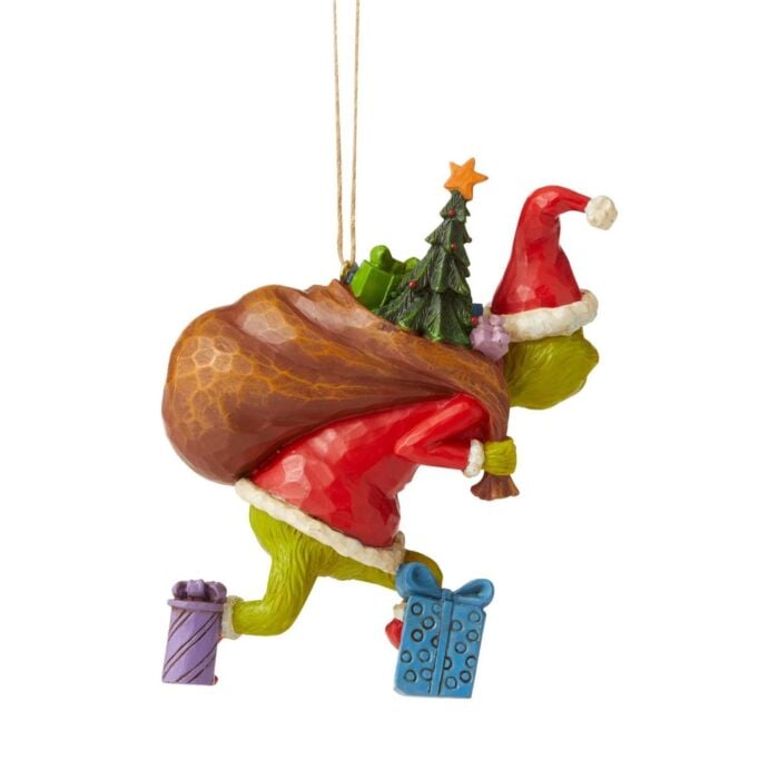 4.45&#x22; Grinch Tiptoeing Ornament