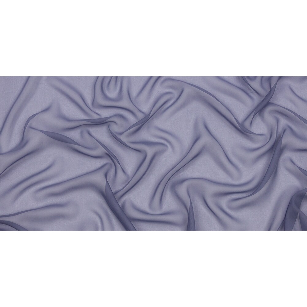 1 Yard Silk Chiffon Fabric Infinity Blue 44" Wide for Dresses & Scarves