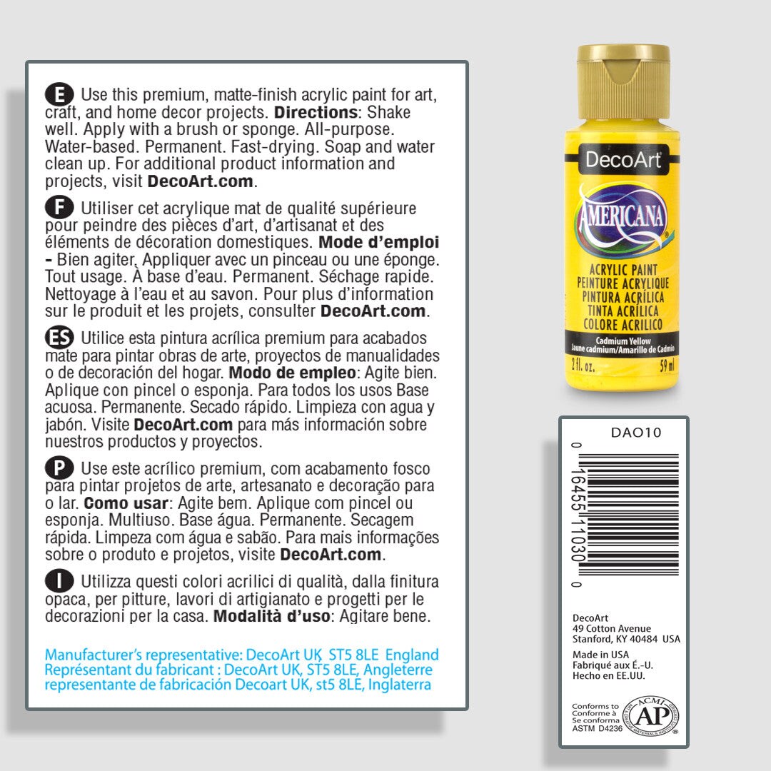 Americana Acrylics Yellows