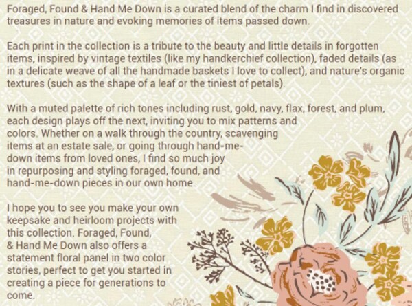 Foraged, Found and Hand Me Down Fat Quarter Bundle by Fancy That Design House for Moda (45630AB)