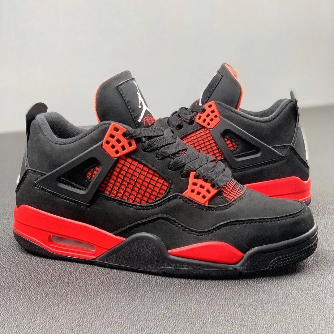 Air Jordan 4 Retro Black Red Thunder