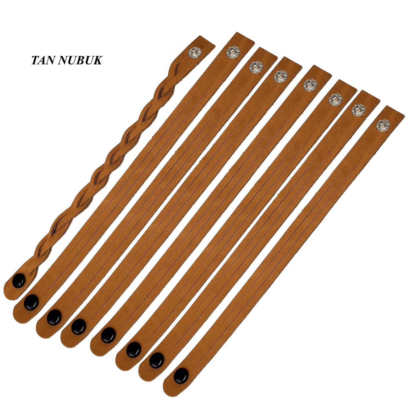 Leather Mystery Braid Bracelet Kit – 8 Pre-Cut DIY Bracelets, Fun Craft Project for Beginners & Crafters