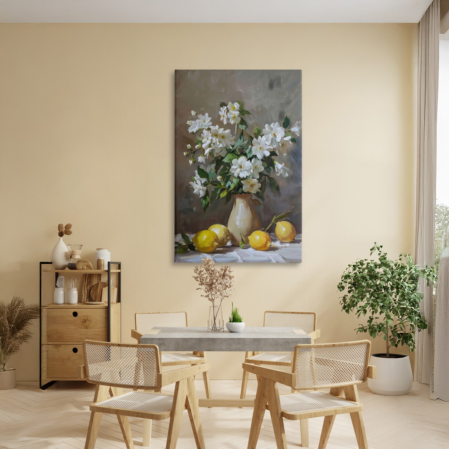 Stupell Industries Floral Lemons Still Life Canvas, design by LSR Design Studio