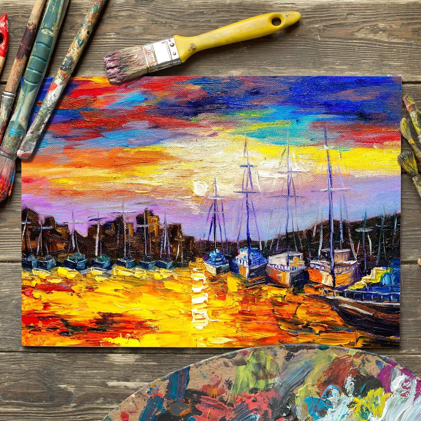 14 Pack Painting Canvas Panel Boards - 5 x 7 Inch