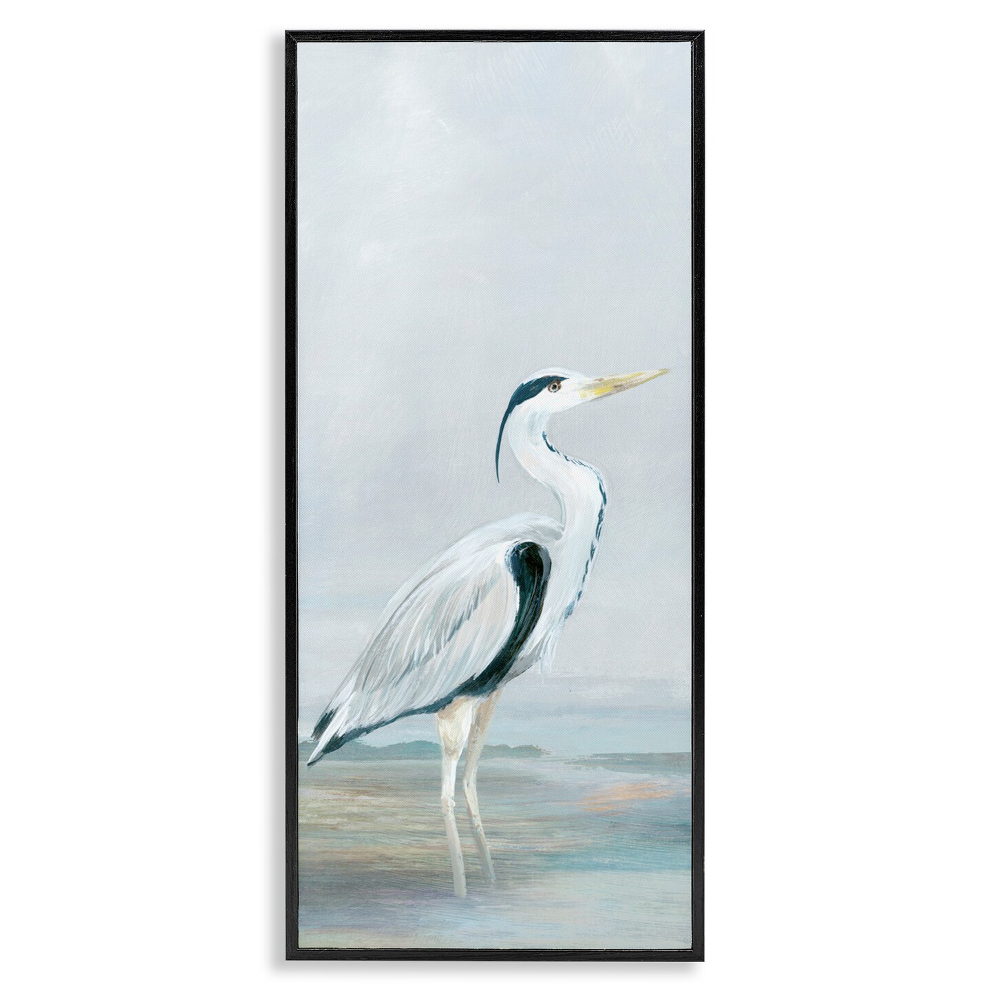 Stupell Industries Standing Tall White Heron Framed Giclee, design by Lily K.
