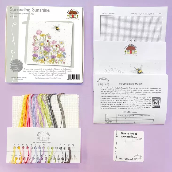 Spreading Sunshine XHD144 Counted Cross Stitch Kit