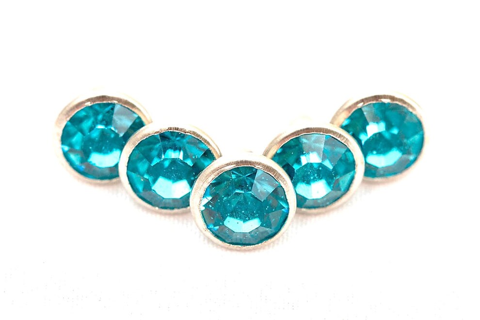 8mm Crystal Rivets - 50ct