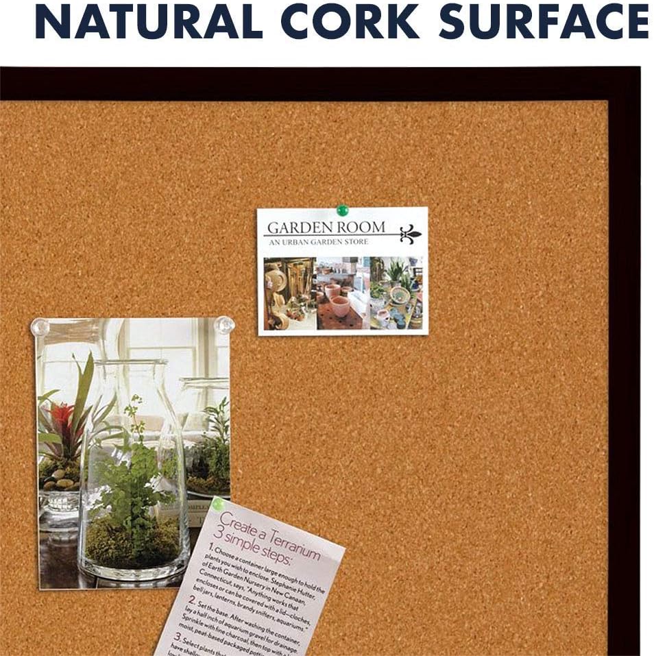 Cork Bulletin Board - Black Frame (2 FT by 3 FT)