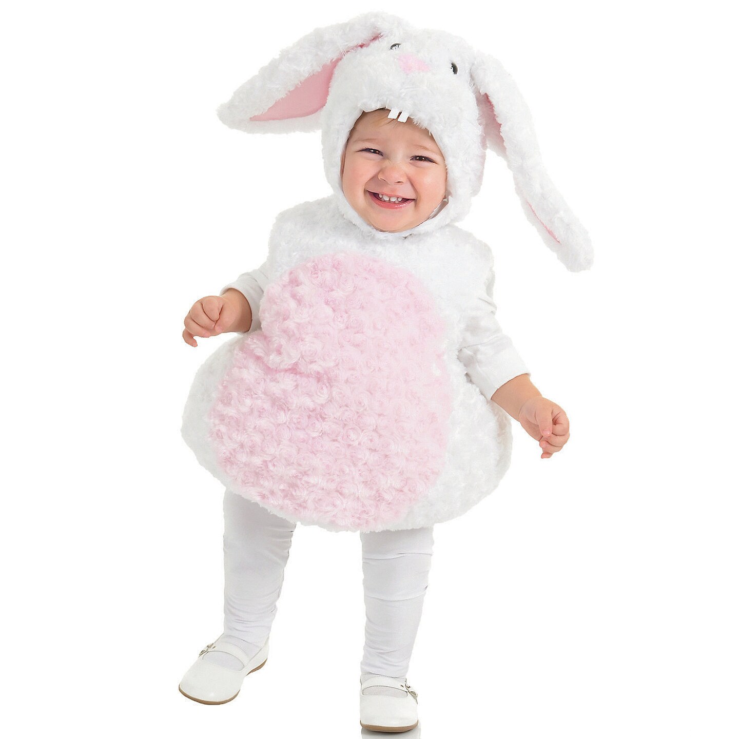 Bunny Infant Costume Baby Halloween White Plush Outfit