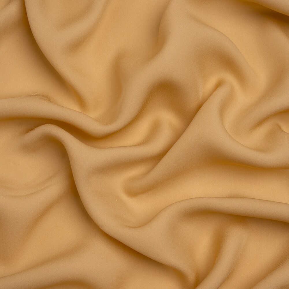 1 Yard Silk Double Georgette Fabric Croissant Premium Lightweight Draping, 44 Inches Width