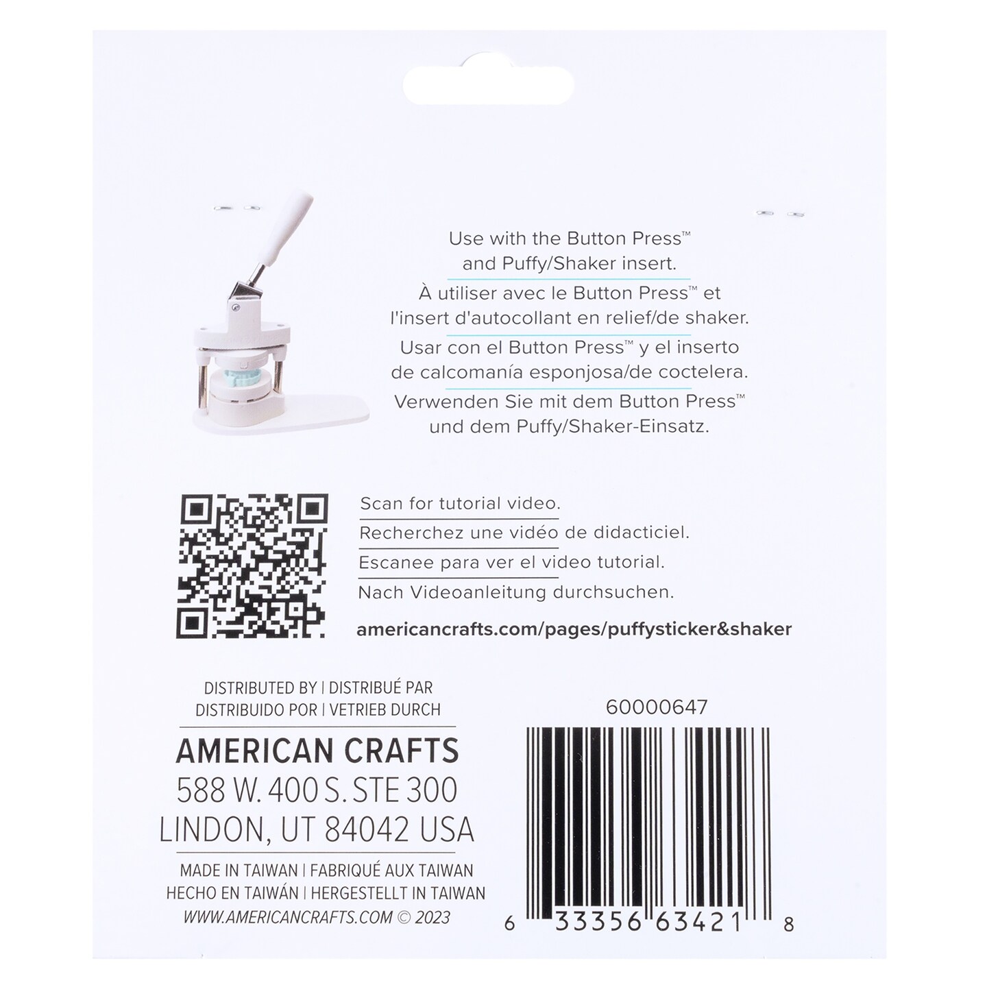 We R Button Press Puffy Sticker Refill Pack 30/Pkg-Puffy Stck