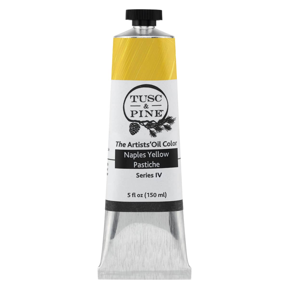 Tusc & Pine Artist Oil Paint - Naples Yellow Pastiche, 150 ml, Non-Yellowing, Rich & Creamy Consistency, Maximum Pigment Load, Small Batch Milled Oil Paints Made in the USA for Professional Artists