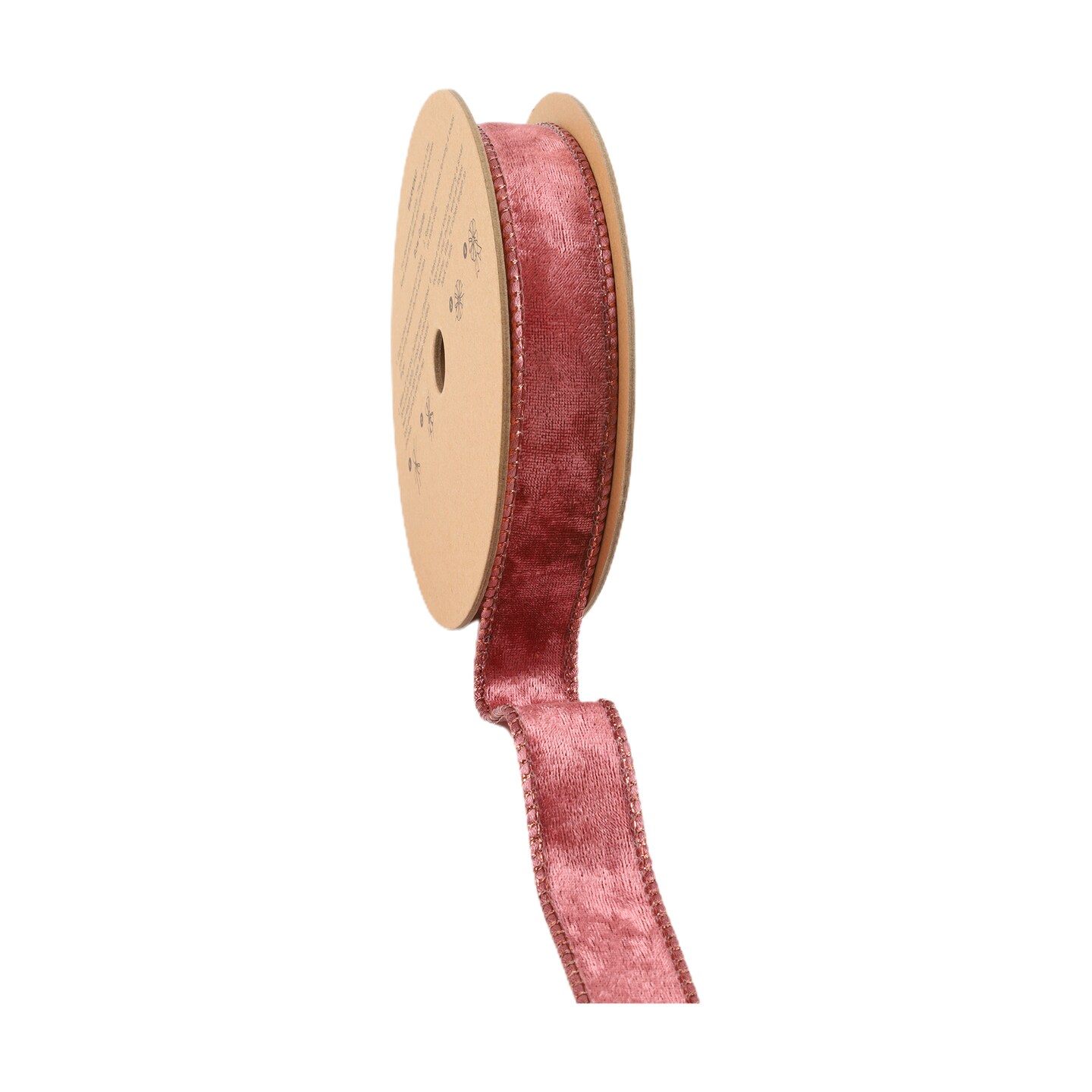 LaRibbons 1" - 4" Reversible Frosted Velvet Wired Ribbon | 10 Yard Roll