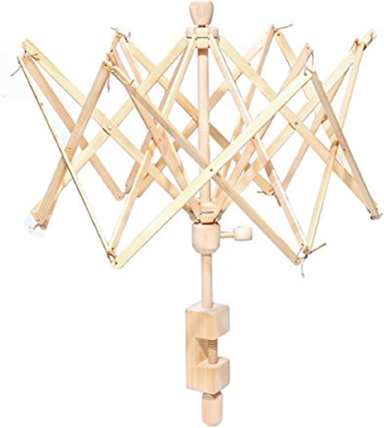 Wooden Umbrella Swift Yarn Winder(A Wood Yarn Winder)
