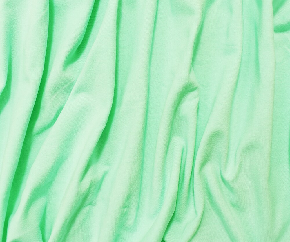 Mint Green Cotton Solid Stretch Spandex Jersey Knit Fabric By the Yard