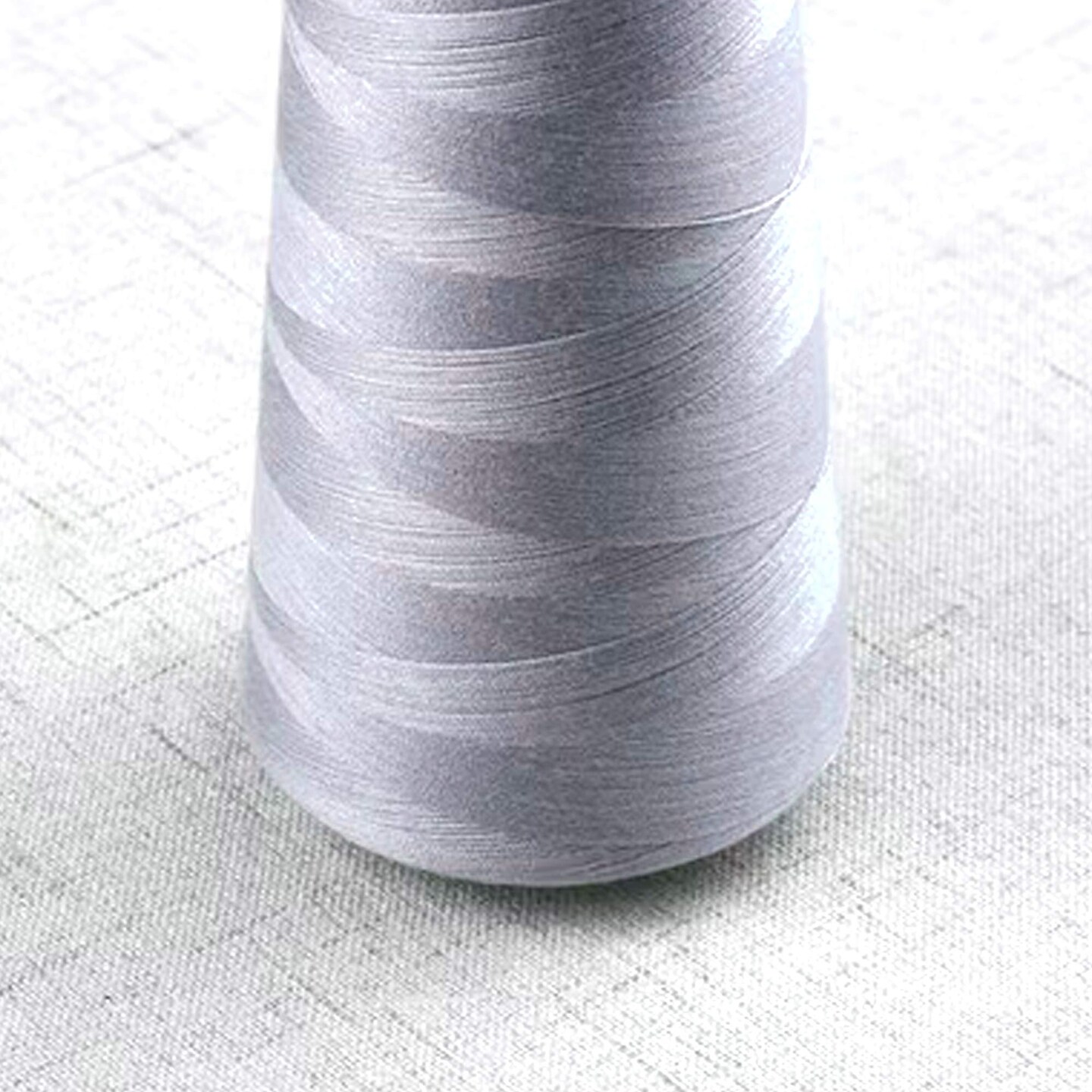 Light Gray Polyester Sewing Thread 6000 Yards Durable for Machine, Serger, Quilting & Crafts