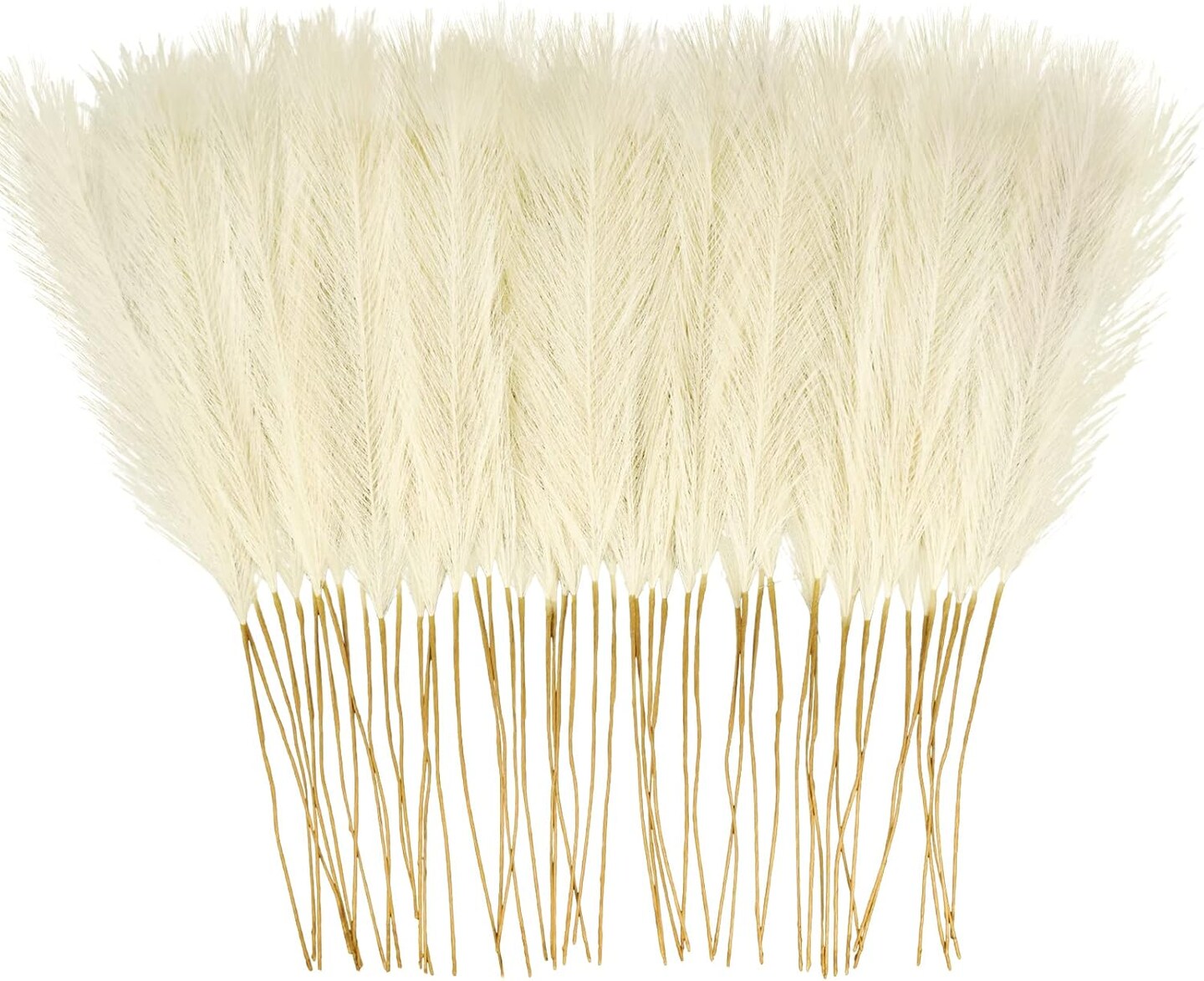 50PCS Faux Pampas Grass (Beige)